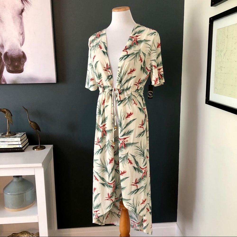 Nordstrom Love Liberty Palm Kimono NWT